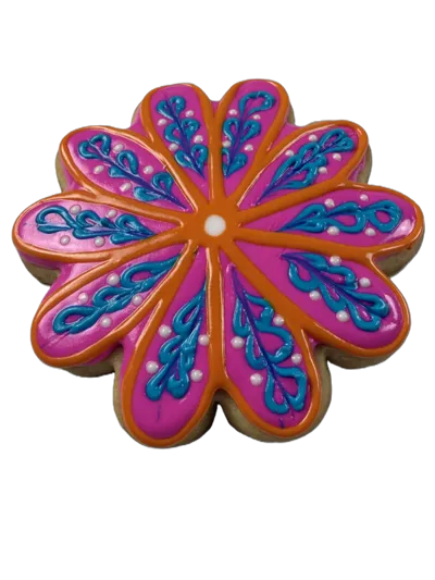 12 Flower Cookies